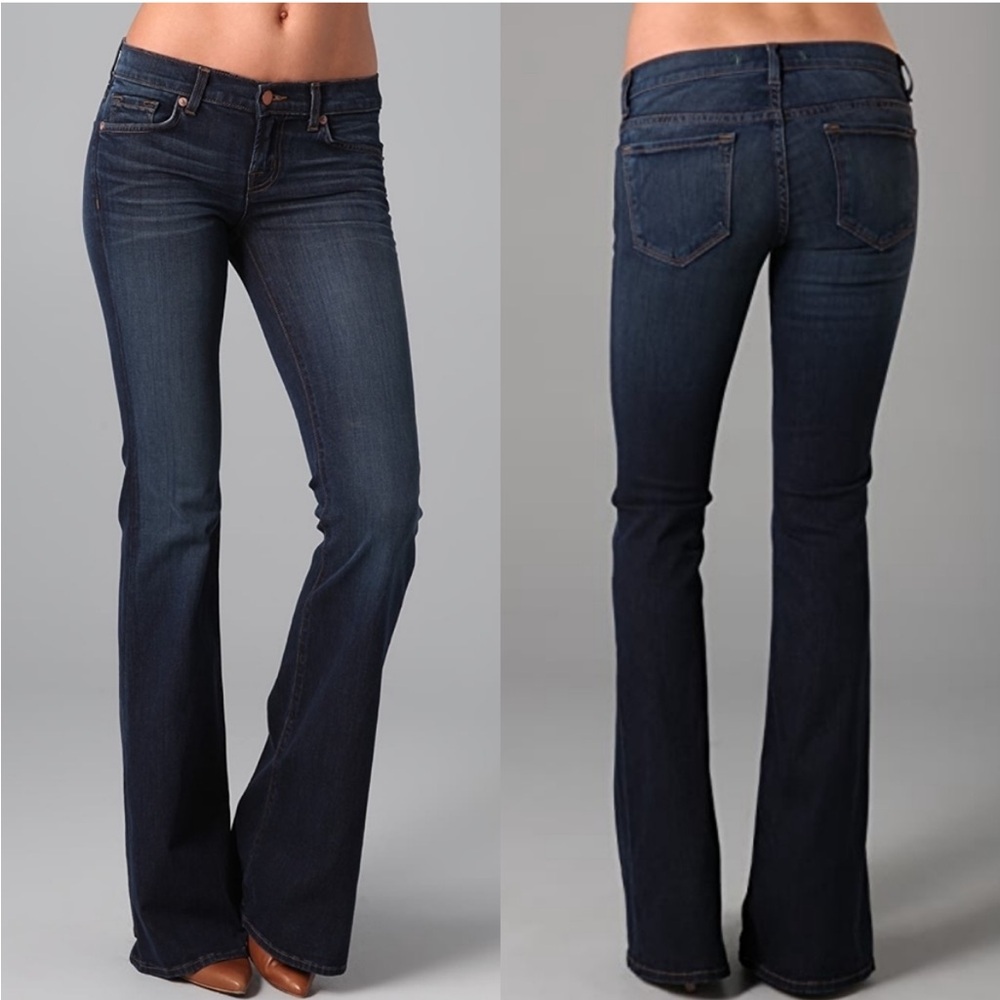 J BRAND BABE STARLESS FLARED 27 BLUE JEANS Y2K MILLENNIAL